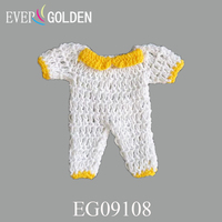 8x8cm Bunte 100% Baumwolle Elegante Gehäkelte Baby-Shower-Gastgeschenke Dekoration Mini-Babykleid Weihnachten Taufe Ramadan EVER GOLDEN