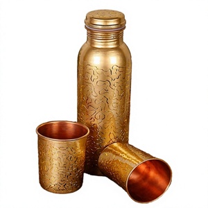 Ayurvedic Copper <b>Bottle</b> Handmade Copper <b>Bottle</b> Copper Drinking Water <b>Bottle</b> Leak Proof Copper <b>Bottle</b> 100% Pure Copper <b>Bottle</b> - Product Image 1