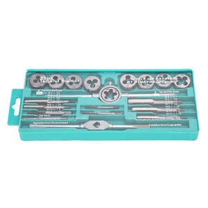 KIT PRO DE REPARACIÓN DE ROSCA DE 20PC, GRIFOS/TROQUELES DE ACERO DE 21, MANIJAS ANTIDESLIZANTES CON BLOQUEO DE CONO, CAJA DE ARMADURA AZUL IP44 - Product Image 1