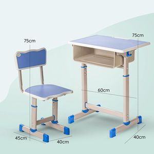 Promotion : Mobilier de classe robuste avec bureaux d'élève ergonomiques et sièges réglables pour usage scolaire quotidien – Pupitres et chaises scolaires - Product Image 4