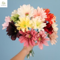Bunga Gerbera Daisy Lateks Sentuhan Asli Buatan Tangan 2026 Tren Terbaru Tekstur Lembap Barberton Daisy untuk Dekorasi Pernikahan Grosir