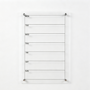 Pizarra Magnética Acrílica, Calendario Planificador Diario, Semanal y <span class=keywords><strong>Mensual</strong></span> Personalizado para Refrigerador, Transparente, Impresión Personalizada - Product Image 2
