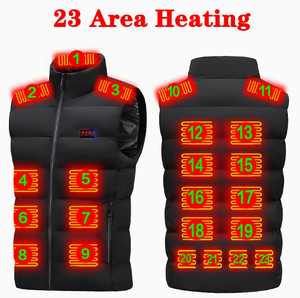 Gilet chauffant USB pour homme et femme, veste de ski et de pêche, veste en coton, doudoune - Product Image 2