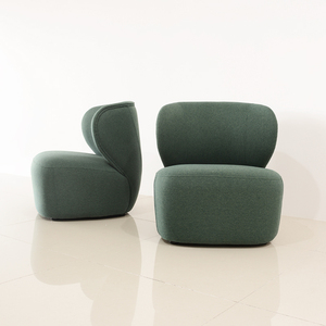 เก้าอี้เท้าแขนหมุนได้แบบเดี่ยวที่นั่งแบบโมเดิร์นเก้าอี้เลานจ์สไตล์ใหม่ห้องนั่งเล่นระเบียงเฟอร์นิเจอร์ห้องนอนสำหรับห้องยิมอพาร์ตเมนต์ - Product Image 2