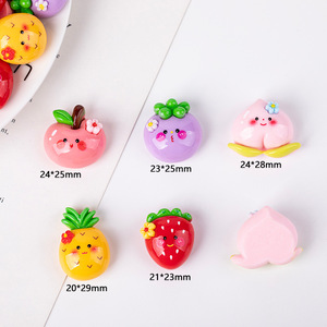 Phim Hoạt Hình Dễ Thương Trái Cây Thủ Công Mỹ Nghệ Nhựa Thân Thiện Với Môi Tự Làm Kem Keo Điện Thoại Di Động Trường Hợp Vá Giáng Sinh Tủ Lạnh Nam Châm Cho Trẻ Em - Product Image 2