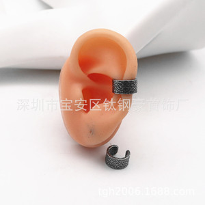 yunnique Fashion Cuff <b>Earrings</b> Tibetan Silver Geometric Open Design Party Jewelry for Men Women - Product Image 4