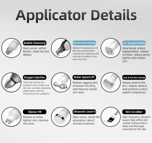 Appareil multifonctionnel d'oxygénothérapie et d'hydratation pour le soin de la peau, nettoyage du visage, rajeunissement, élimination des points noirs, lifting du visage - Product Image 4
