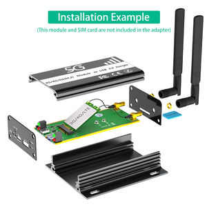 Versi baru NGFF(M.<span class=keywords><strong>2</strong></span>) kunci B ke USB 3.0 adaptor dengan Slot kartu dan daya tambahan untuk modul 3G/4G/5G - Product Image 5