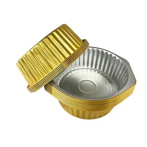 Laixinhigh ภาชนะบรรจุทรงกลมแบบกลมอลูมิเนียมฟอยล์แบบใช้แล้วทิ้ง - Product Image 3