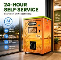 Distributeur de nourriture écologique 2-en-1 pour la distribution d'aliments secs