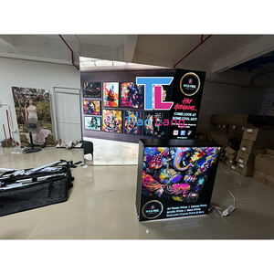 Mesa de exhibición SEG de paso portátil de 8 pies, estructura de aluminio con logotipo personalizado, escaparate luminoso LED sin marco, Mostrador de ferias comerciales, tensión - Product Image 5