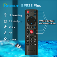 BOXPUT BPR3S Plus BT 2.4g récepteur usb sans fil Smart Voice TV Télécommande 6 axes gyroscope IR OTA Air Mouse Android TV BOX