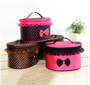 Borsa Cosmetica Creativa Cilindrica Comprimibile Impermeabile per Cucina Camera da Letto Tavolo Grande Capacità Antiruggine da Viaggio - Product Image 2