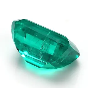 Harga Produsen Langsung Emerald Cut Kualitas Bagus Dongkrian Hidrotermal Sintetis Emerald Zambian