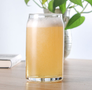 Bán buôn tùy chỉnh 16oz bia Kính bia có thể định hình thủy tinh thăng hoa trống thủy tinh có thể bia có thể thủy tinh - Product Image 6