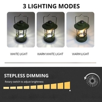 Lampes de Camping rétro 8000 Lumens lampes LED d'extérieur rechargeables lanterne de Camping USB rechargeables éclairage d'urgence lampes portables