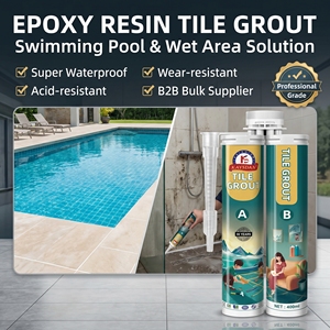 <span class=keywords><strong>Sellador</strong></span> de Resina Epoxi Superimpermeable y Resistente al Desgaste, Resistente a los Ácidos, para Azulejos de Piscina y Áreas Húmedas - Product Image 4