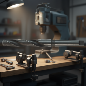 Broca helicoidal de vástago cónico Fervi de 10 mm de acero de alta velocidad para perforación de metales - Product Image 3