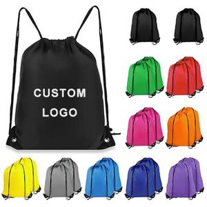 Factory Custom Logo Promotional High Quality Polyester Waterproof Drawstring Sports Basketball <b>Backpack</b> Outdoor Use - Product Image 1