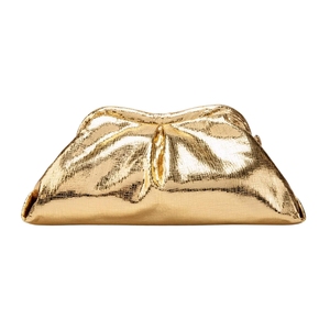 Women Vintage Snake Faux Leather Cloud Evening Bag Soft Clip Clutch <b>Purse</b> Shoulder Bag for Cocktail Wedding Party - Product Image 4