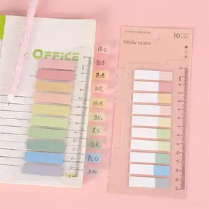 Factory Supplier Customized Waterproof Clear Pet Transparent Eco Friendly Sticky Note Index Tabs Set