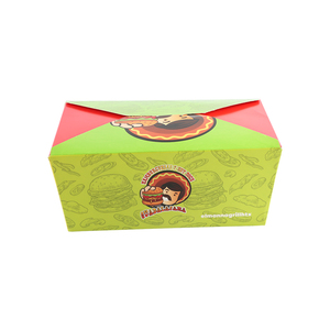 Boîte alimentaire en papier kraft compostable écologique, imprimée sur mesure, rectangulaire, jetable, pour plats <span class=keywords><strong>à</strong></span> emporter, plateau de déjeuner pour la restauration en gros - Product Image 1