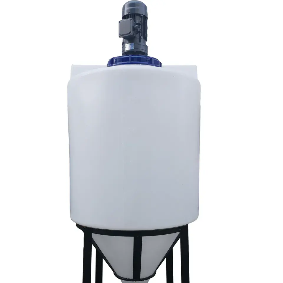 200L Polyethylene Trộn Tank Nhựa Hóa Chất Lưu Trữ Xe Tăng Với Khuấy