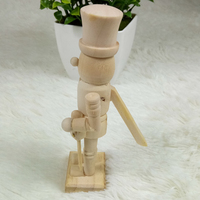 Lot de 50 casse-noisette en bois peint à la main, 12cm, Style européen, pour décoration de noël