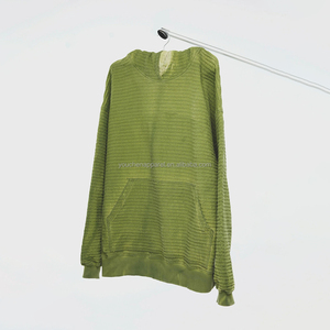 Tùy Chỉnh Waffle Quá Khổ Nặng Hoodies Thời Trang Đường Phố Nặng Bông Pháp Terry Hoodie Áo Thun Người Đàn Ông - Product Image 2