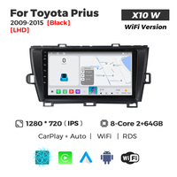 MEKEDE X10 X20 X30 X40 UIS7865 8+128G QLED AKM DSP Wireless Car-Play Android Auto untuk Toyota Prius 2009-2015