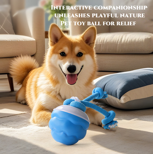 Akıllı Elektrikli Yuvarlanan Köpek Çiğneme Topu <span class=keywords><strong>2026</strong></span> Yeni Gelen Sesli İnteraktif Evcil Hayvan Oyuncağı İpli Köpek Egzersizi İçin - Product Image 3