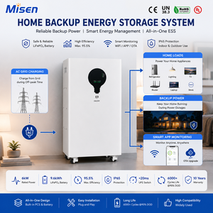 Sistema de Almacenamiento de Energía Doméstico Todo en Uno Misen de 6KW 10KWh, Batería Solar con Energía de Respaldo Híbrida - Product Image 1
