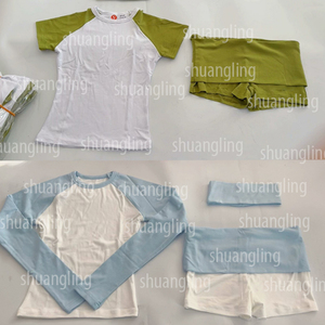 Phụ Nữ Bộ Gấp Hơn Quần Short Đặt Headband Biểu Tượng Tùy Chỉnh Chất Lượng Cao Bông Áo Sơ Mi Quần Áo Phụ Nữ 2 Mảnh Phòng Chờ Bộ - Product Image 2