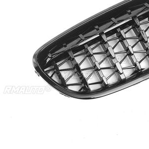Bandes décoratives pour calandre de voiture, grille de course étoilée noire pour pare-chocs avant BMW Série 5 F10 2011-2016, pièce extérieure - Product Image 4