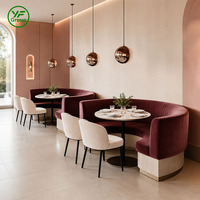 Bancs d'angle en bois et velours pour restaurants, cafés et salles de banquet - Vente en gros usine