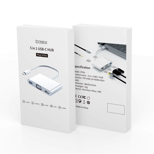 5 Anschlüsse USB Hub 100W PD 4K HD USB 3.0 Typ C Port Hub für Laptop Macbook Pro - Product Image 6