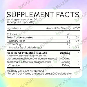 ウェルボディ OEM パケット 純粋なマテ茶エキス ピーチマンゴー風味 大人用免疫サポート インスタントマテ茶パウダー - Product Image 6