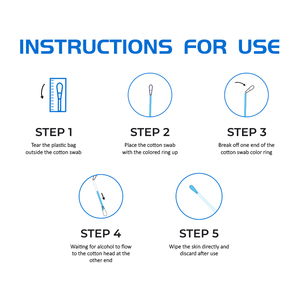 ราคาขายส่ง ไม้พันสำลีแบบใช้แล้วทิ้ง บรรจุแอลกอฮอล์ สำหรับทำความสะอาดฟัน อเนกประสงค์ - Product Image 3