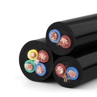 Câble RVV ignifuge gainé 300/500V 3/4 conducteurs en cuivre sans oxygène, isolé en PVC, câble d'alimentation flexible