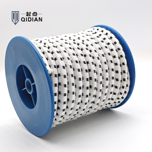 Cordon élastique 8 mm 100 m en polyester haute résistance résistant aux UV pour attacher les arbres fruitiers, les abris, les tonnelles et le camping en extérieur - Product Image 1