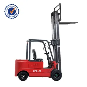 Baru datang truk Forklift Cina empat roda duduk Forklift listrik 1.2 Ton 1.5 Ton 2 Ton 3 Ton Ac Motor ban Solid