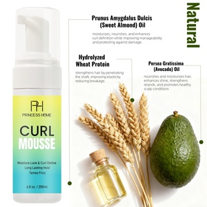 <span class=keywords><strong>Mousse</strong></span> coiffante anti-frisottis à tenue forte, enrichie à l'huile d'olive, non grasse, <span class=keywords><strong>pour</strong></span> boucles élastiques, marque privée - Product Image 5