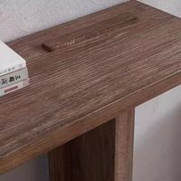 Table d'entrée en bois massif au design Wabi-Sabi chinois moderne, nouvelle armoire décorative artistique rétro pour villa, à placer au bout du mur