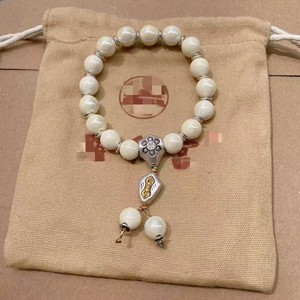 กำไลข้อมือเซรามิกสำหรับผู้หญิงลายครามสีเทามีกลิ่นหอมจีนสร้อยข้อมือนำโชคสร้อยข้อมือเครื่องประดับสวยงาม - Product Image 4