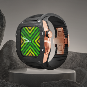 Estuche <span class=keywords><strong>de</strong></span> fibra <span class=keywords><strong>de</strong></span> carbono artesanal único, <span class=keywords><strong>reloj</strong></span> inteligente <span class=keywords><strong>de</strong></span> lujo, correa <span class=keywords><strong>de</strong></span> goma Fluoro, funda protectora, Kit <span class=keywords><strong>de</strong></span> modificación para <span class=keywords><strong>reloj</strong></span> - Product Image 6