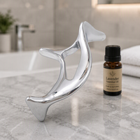 Outil de massage facial et corporel en métal de luxe, grattoir, outil de massage des points de pression, soin de la peau, outil Gua Sha, outil de soin du visage