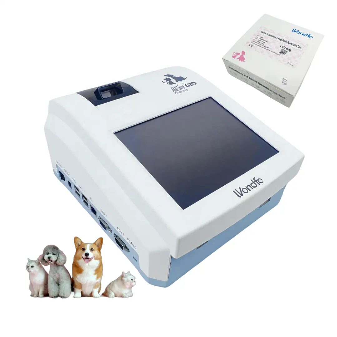 Wondfo Finecare cProg Canine Progesterone Analyzer YG101 Finecare Dog Test Machine Canine Prog Dog Progesterone Whole Blood Test