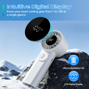 Ventilateur portable sophistiqué rechargeable USB avec batterie pour la maison et la voiture - Product Image 2