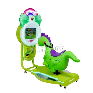 恐龙骑儿童动物摇摆机投币代币机儿童骑游乐园设备儿童玩游戏