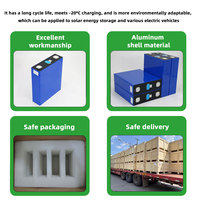   Cellule de batterie LiFePO4 prismatique de qualité A LF230 3.2V 230Ah, cellule rechargeable au phosphate de fer et de lithium pour le stockage d'énergie solaire
